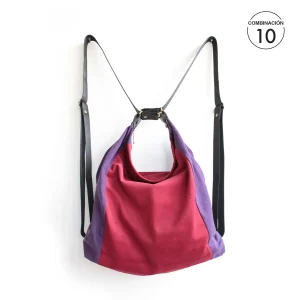 mochila transformable en bolso combinada