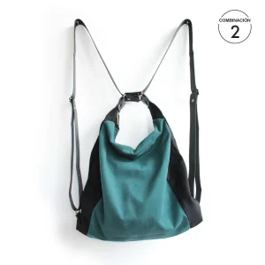 mochila transformable en bolso combinada