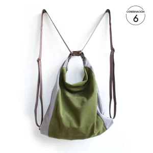 mochila transformable en bolso combinada